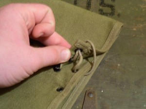 Leggings Figure 4 Figure 4: Double thread the lace through the top grommet