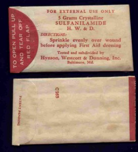 Sulfanilamide Powder Packets